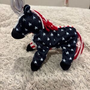 TY Beanie Baby - LEFTY 2000 the Donkey (6 inch) - MWMTs Stuffed Animal Toy Toy